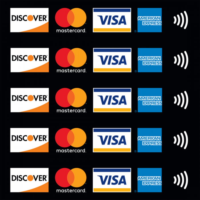 Free credit card decals, Free visa MasterCard discover American express ...