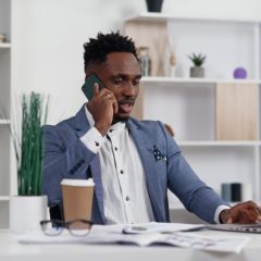 businessman on phone